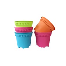 LÔ 5 CHẬU TRÒN YTT BABA-BI-5RD-120 -CAM, XANH DƯƠNG, XANH LÁ HỒNG